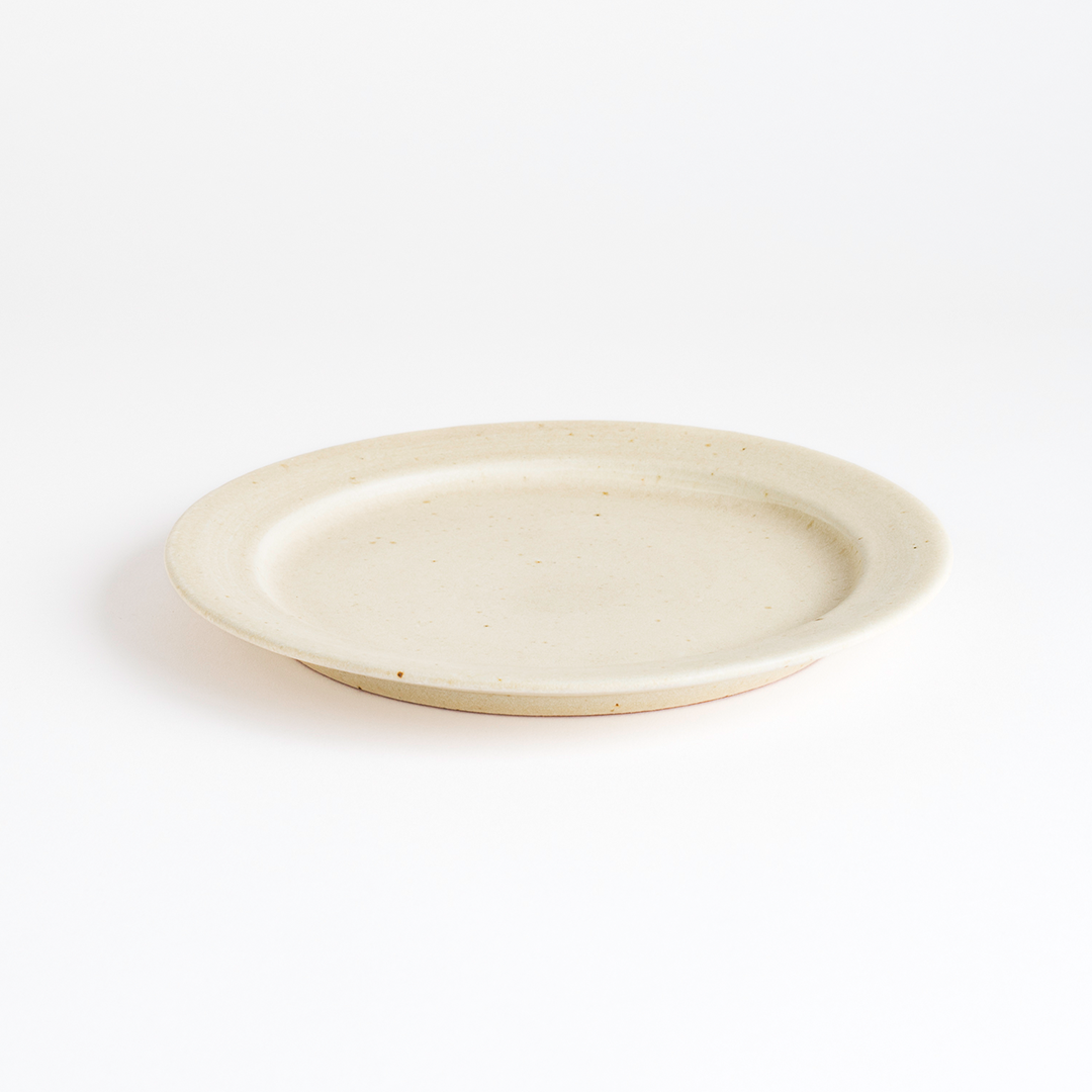 Rim Plate L-handmade Shigaraki Tableware / Plates-TEIBAN WARE-Meizan Kiln