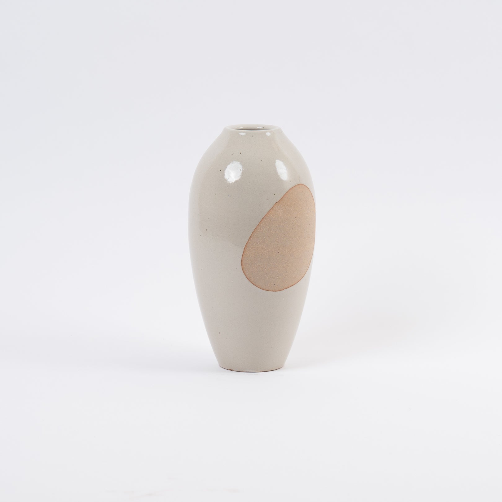 Handcrafted Shigaraki Big Vase inIvory, , – ma, made in Japan