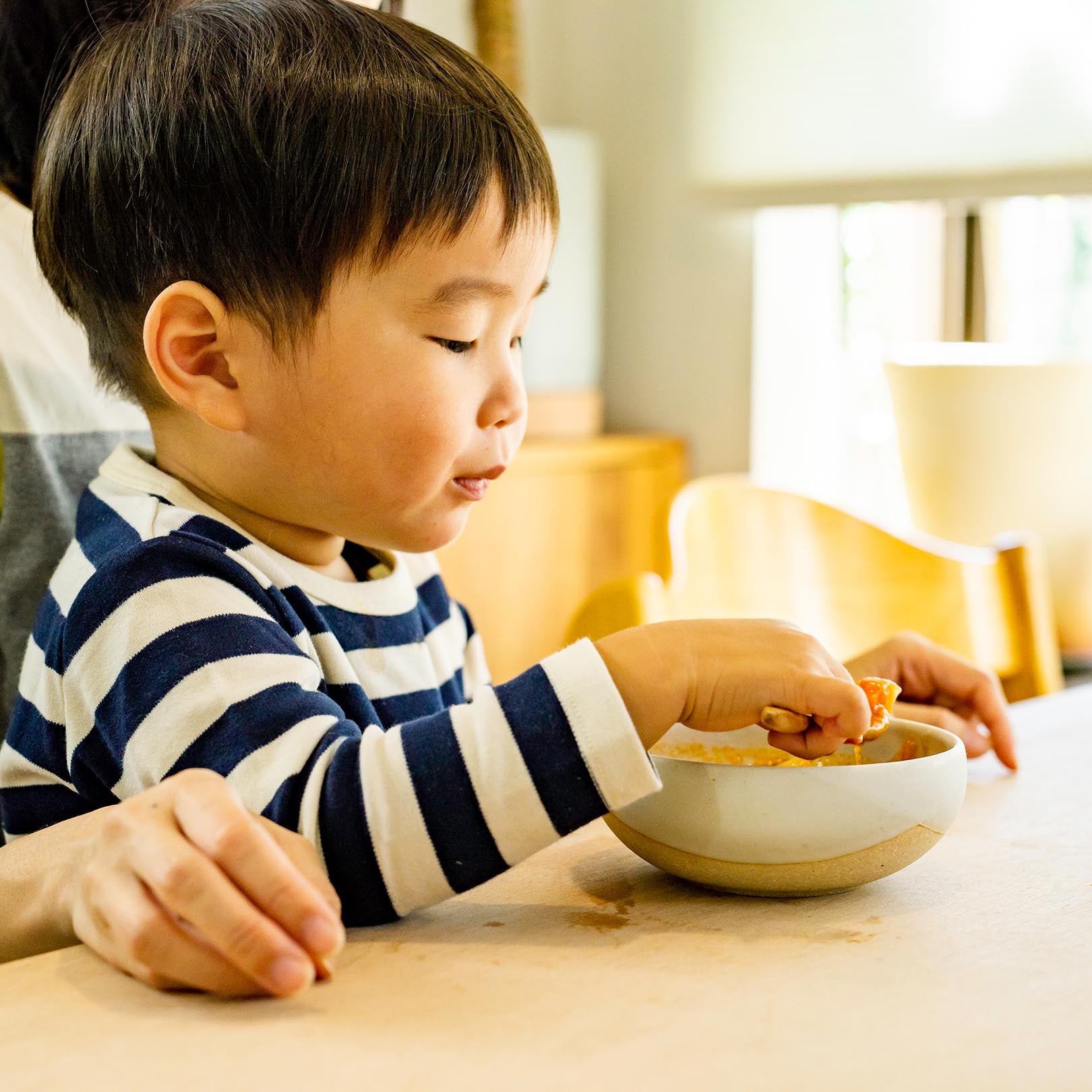 Child's Bowl Big-handmade Shigaraki Tableware / Bowls-codomono-Meizan Kiln