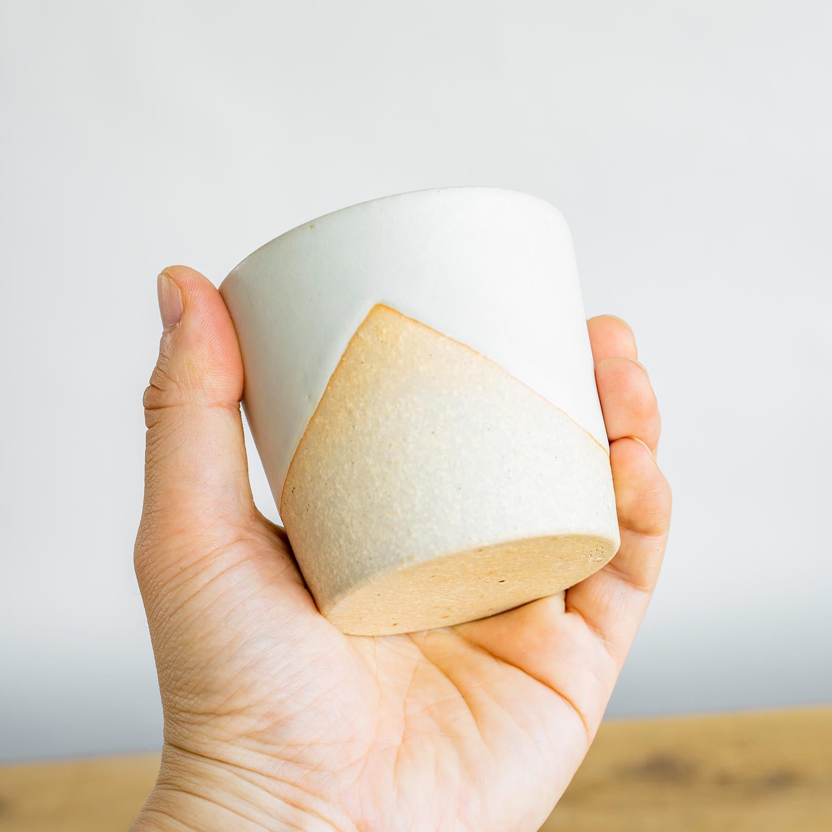 Matching Cup Big-handmade Shigaraki Tableware / Cups & Teacups-codomono-Meizan Kiln