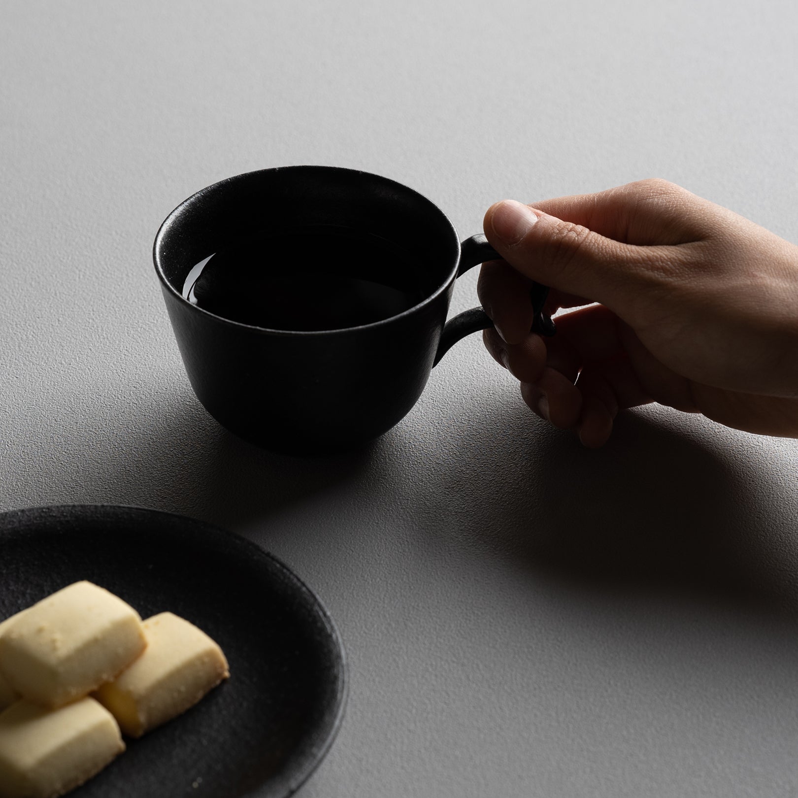 Handcrafted Shigaraki coffee cup inBlack, , – secca, made in Japan