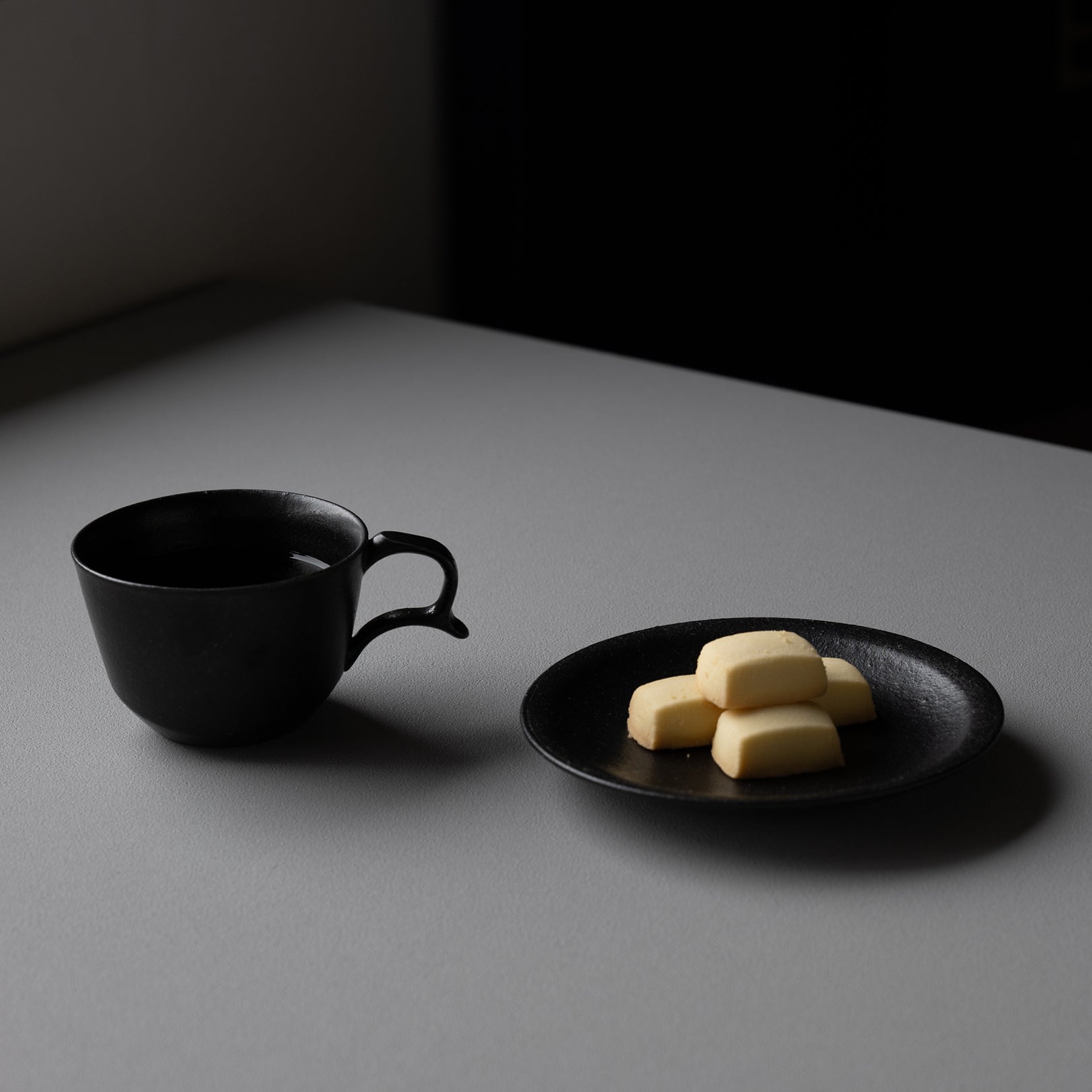 Handcrafted Shigaraki coffee cup inBlack, , – secca, made in Japan