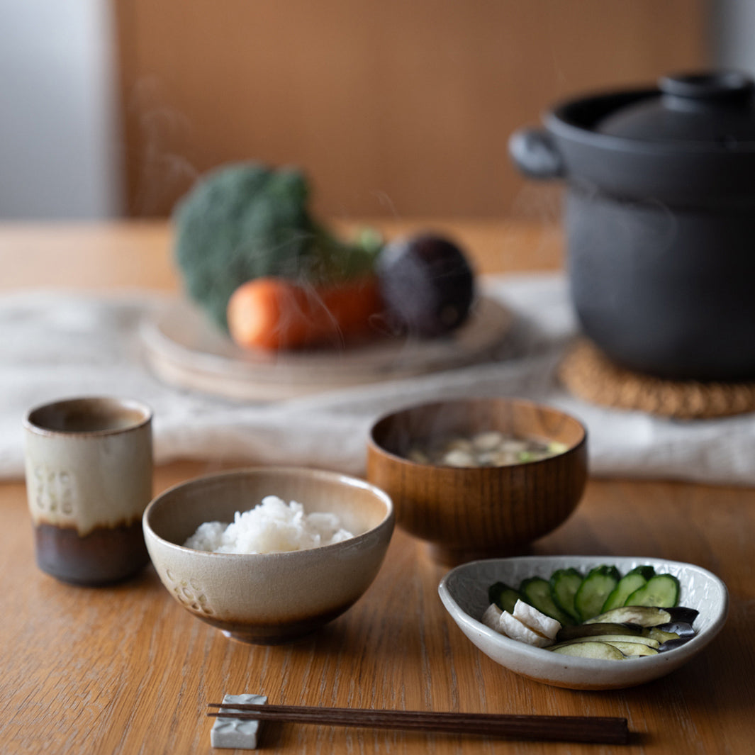 Handcrafted Shigaraki Compact Pickling Jar inWhite, , – Clay Cooking Utensils, made in Japan