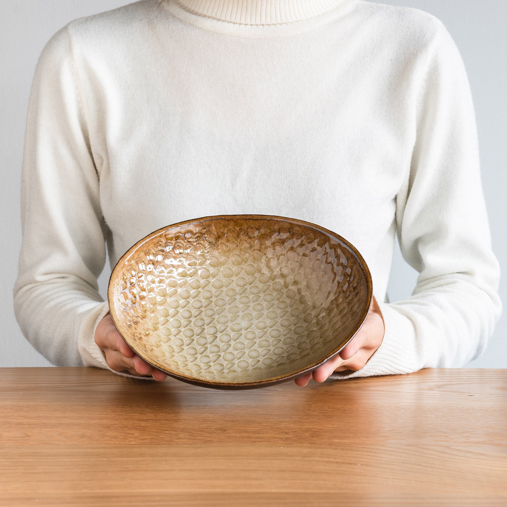Handcrafted Shigaraki Deep Plate Small inCeladon, , – Hitotsuki, made in Japan