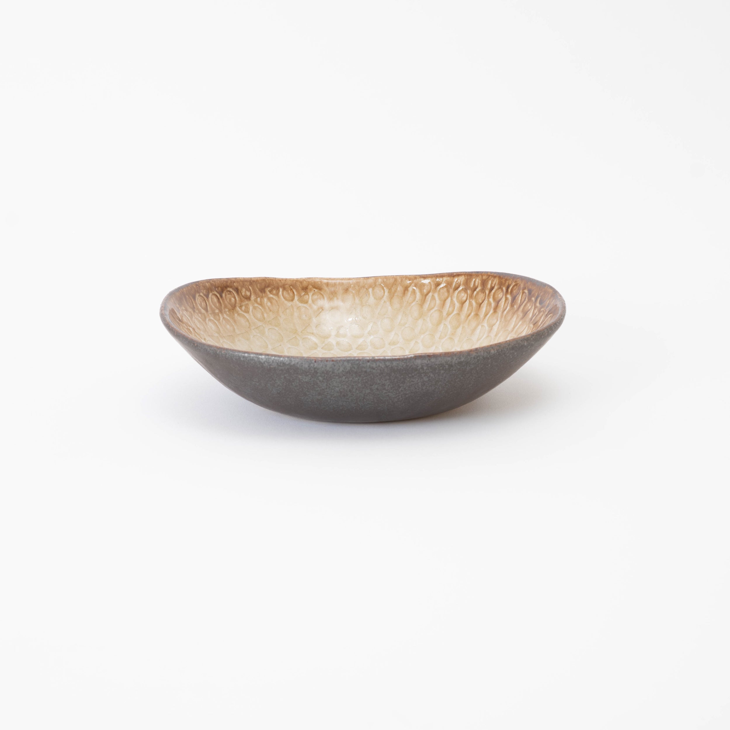 Handcrafted Shigaraki Deep Plate Small inOchre, , – Hitotsuki, made in Japan
