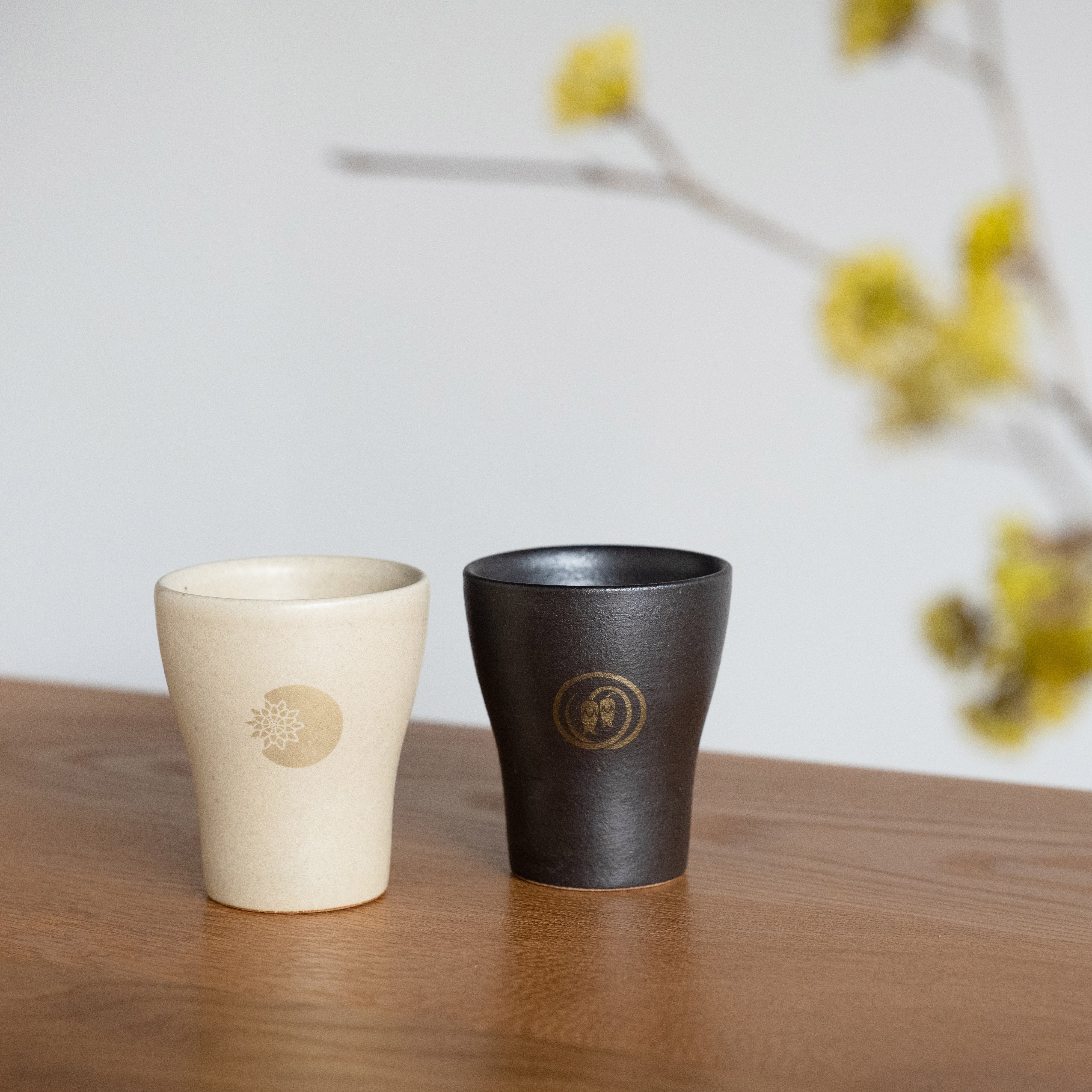 Handcrafted Shigaraki Floral Emblem Cup M inNatural, , – Floral Emblem, made in Japan