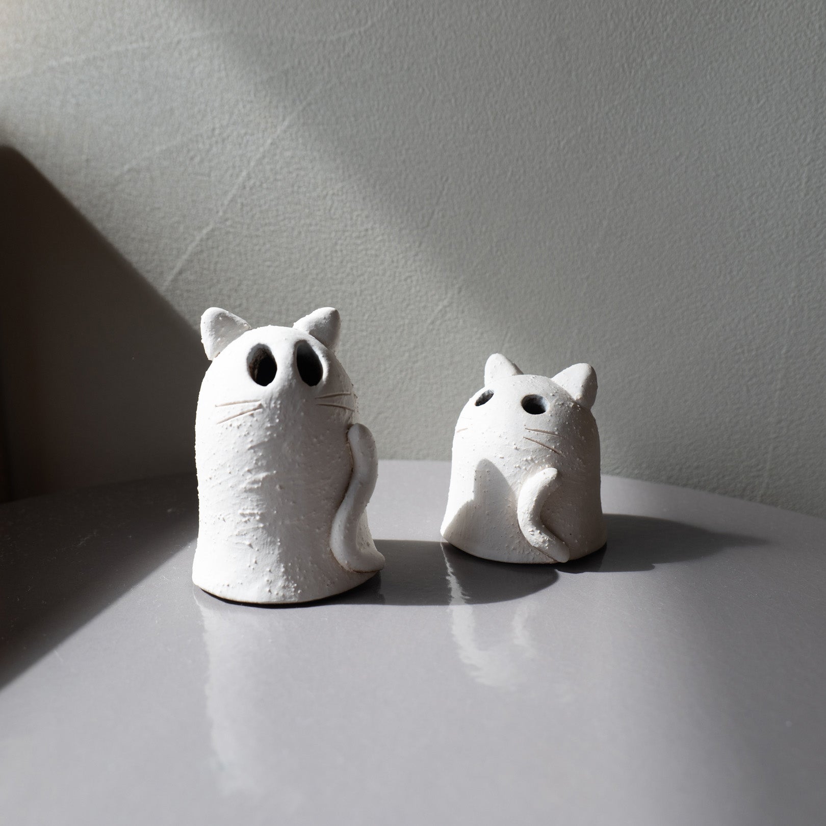 Handcrafted Shigaraki Ghost Cat inLarge, , – Halloween, made in Japan