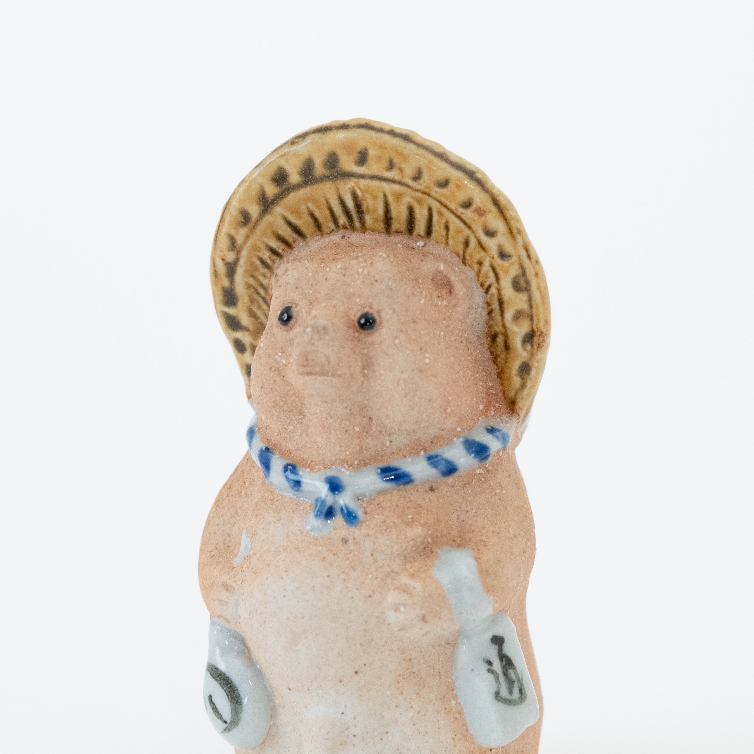 Handcrafted Shigaraki Hand Towel Tanuki in, , – hoccori, made in Japan