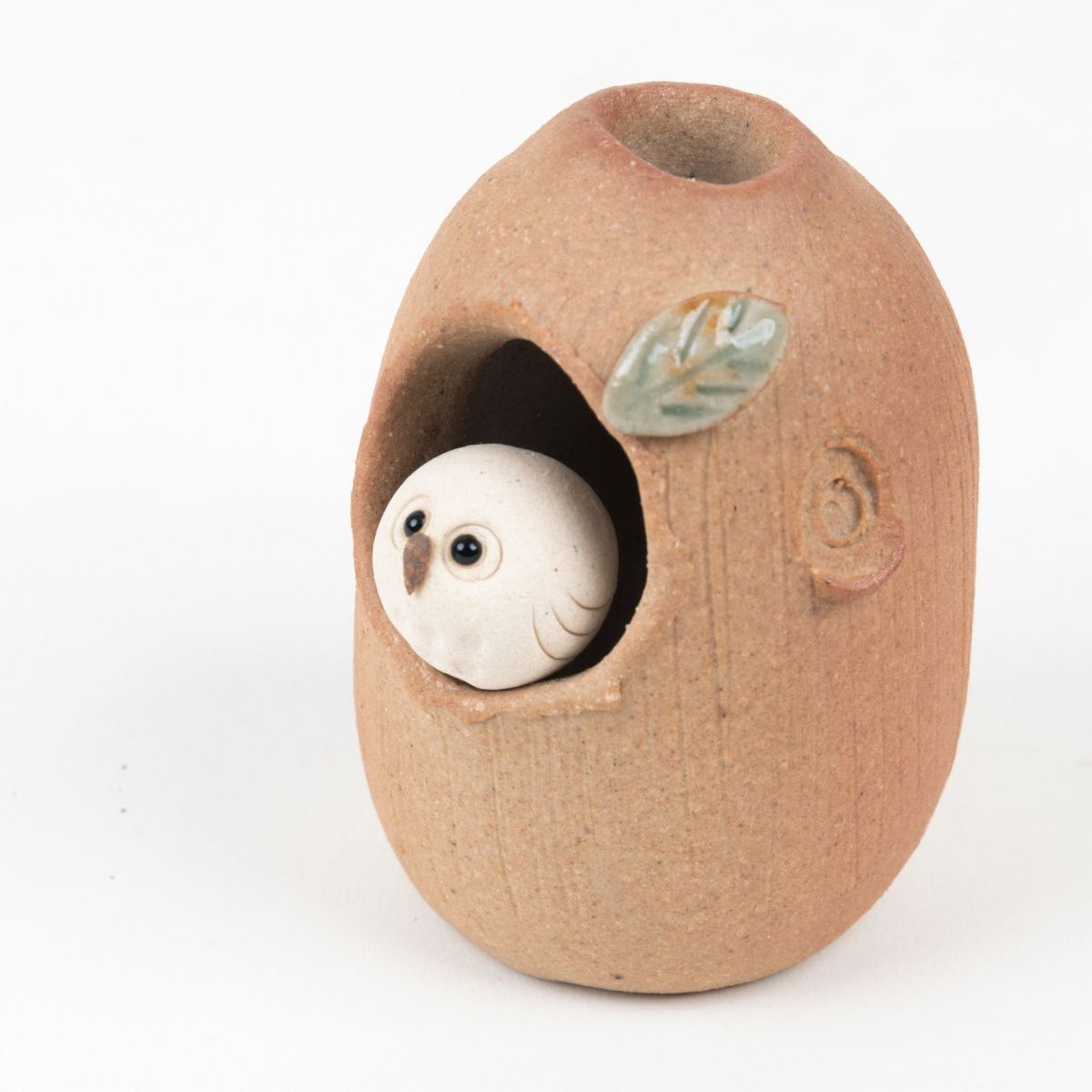 Scarlet Owl Mini Vase