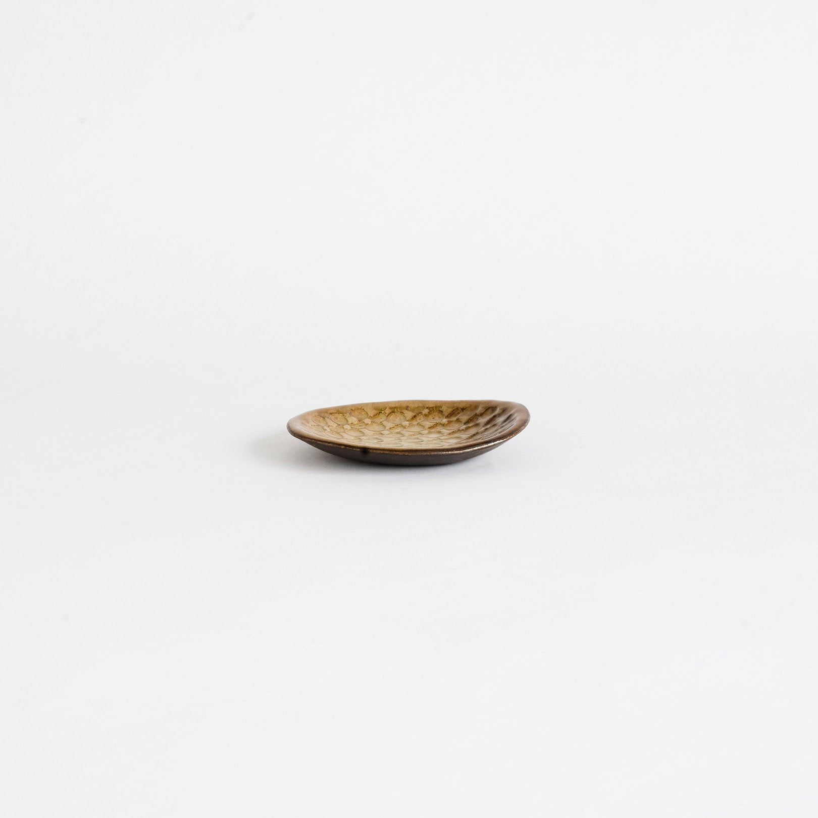 Flat Plate Mini-handmade Shigaraki Tableware / Plates-Hitotsuki-Meizan Kiln