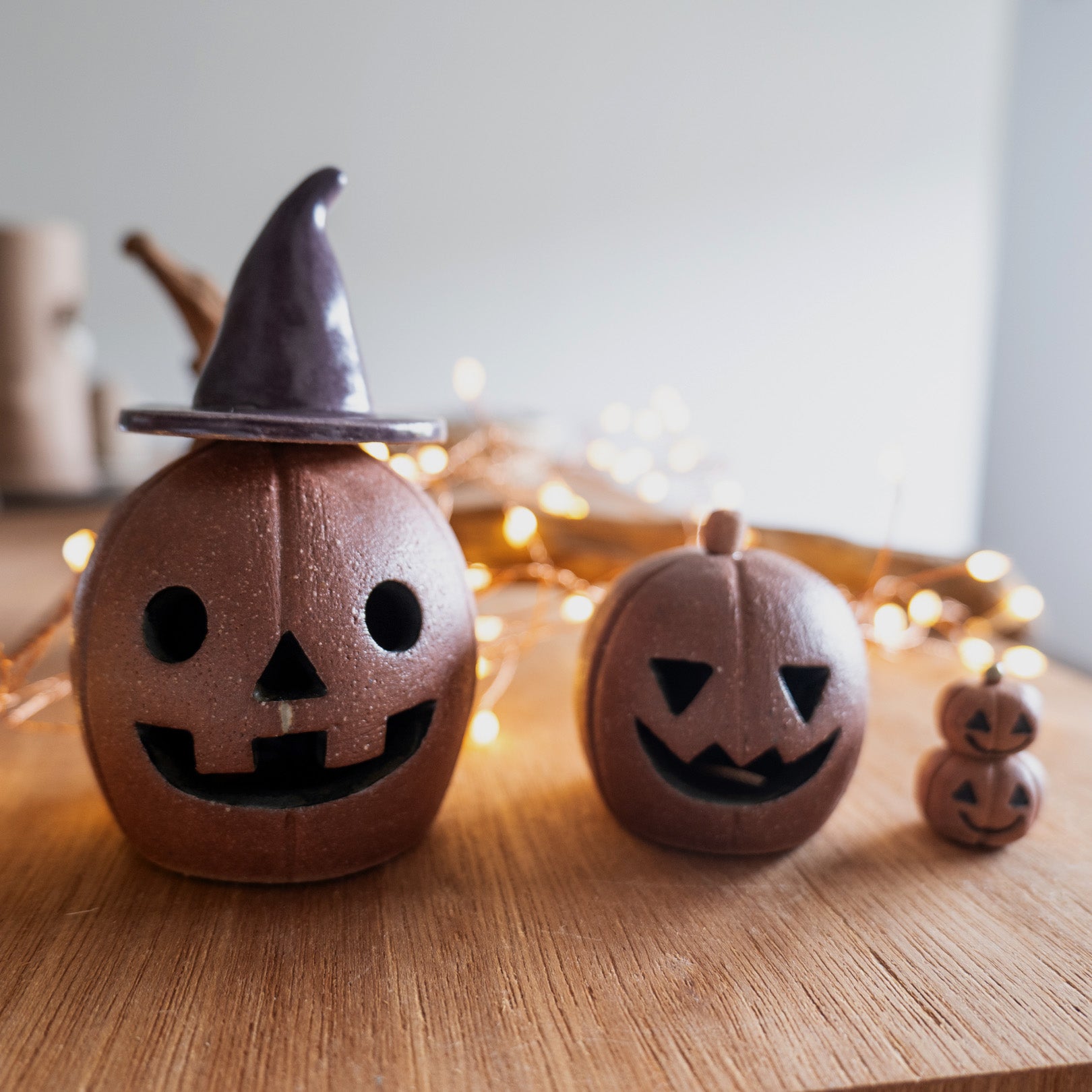 Handcrafted Shigaraki Large Pumpkin inGreen, , – Halloween, made in Japan