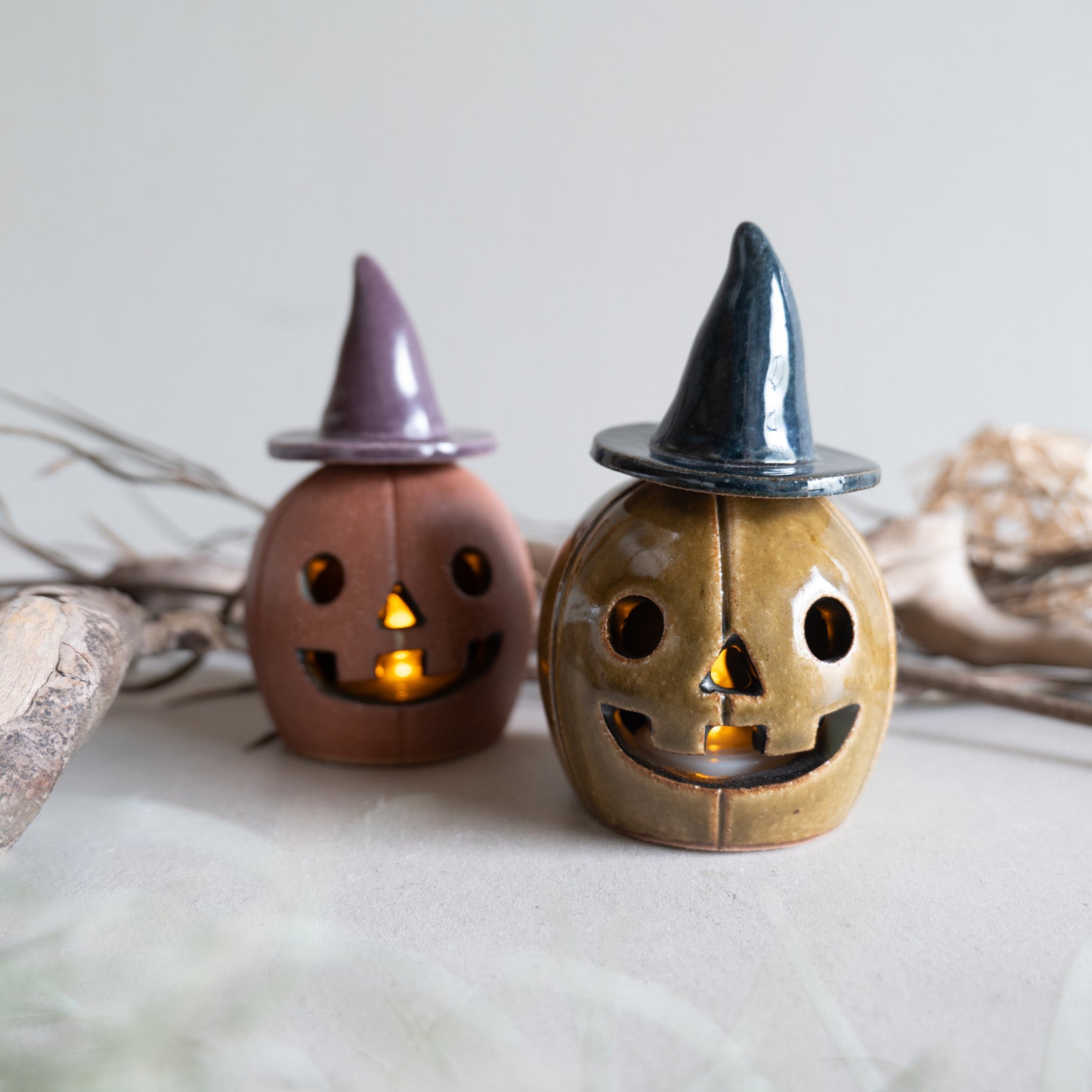 Handcrafted Shigaraki Large Pumpkin inGreen, , – Halloween, made in Japan