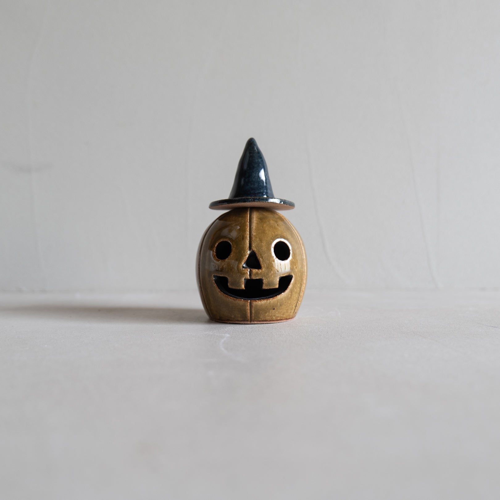 Handcrafted Shigaraki Large Pumpkin inGreen, , – Halloween, made in Japan