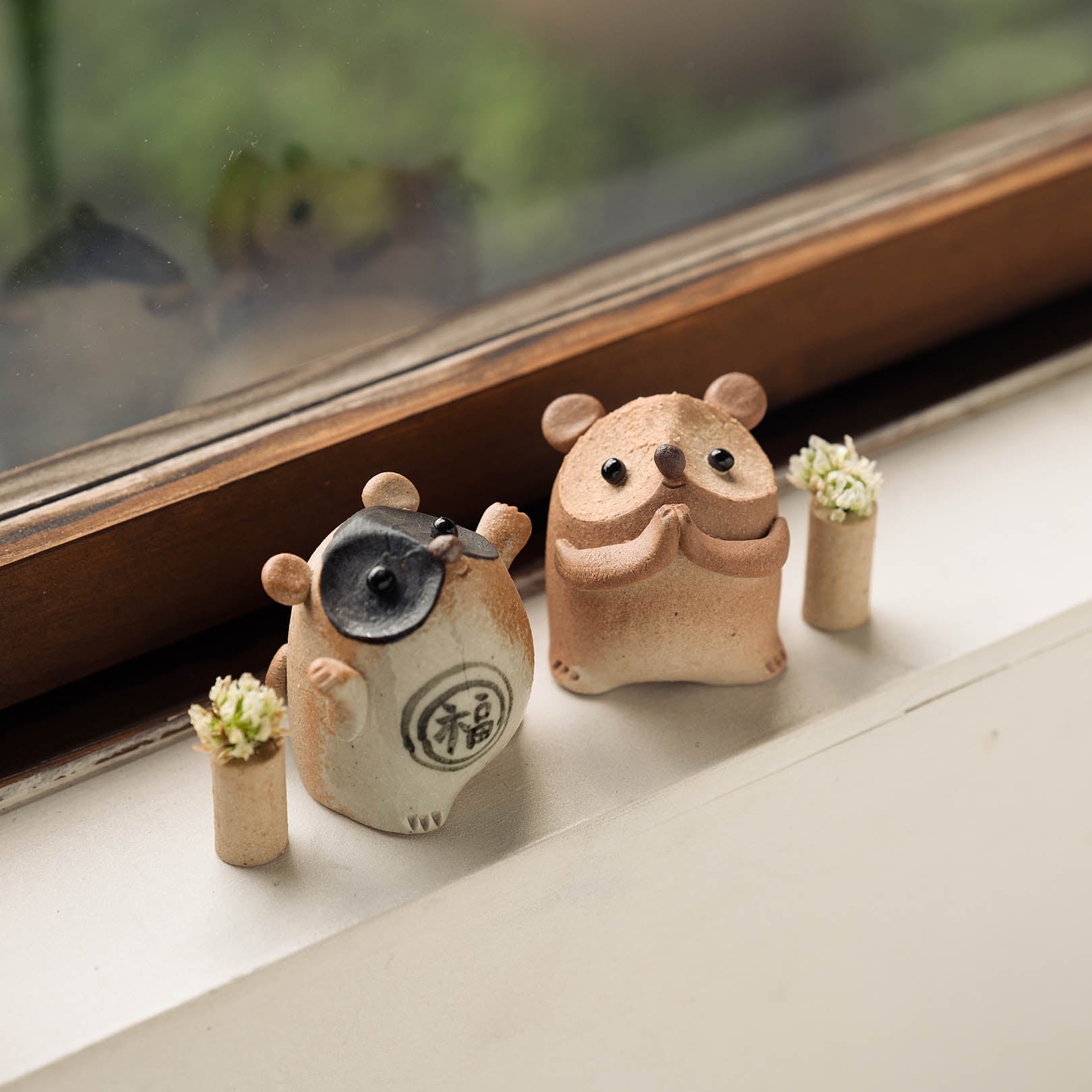 Handcrafted Shigaraki Lucky Tanuki in, , – hoccori, made in Japan
