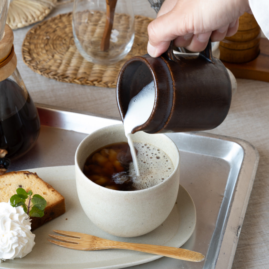 Handcrafted Shigaraki Milk Pitcher | Ceramic Kitchenware