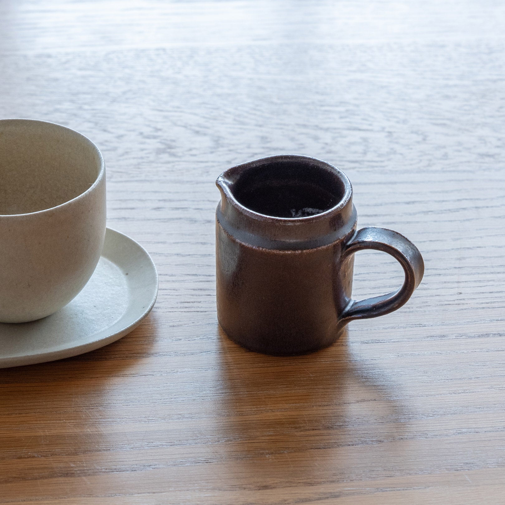 Handcrafted Shigaraki Milk Pitcher inNatural, , – Clay Cooking Utensils, made in Japan