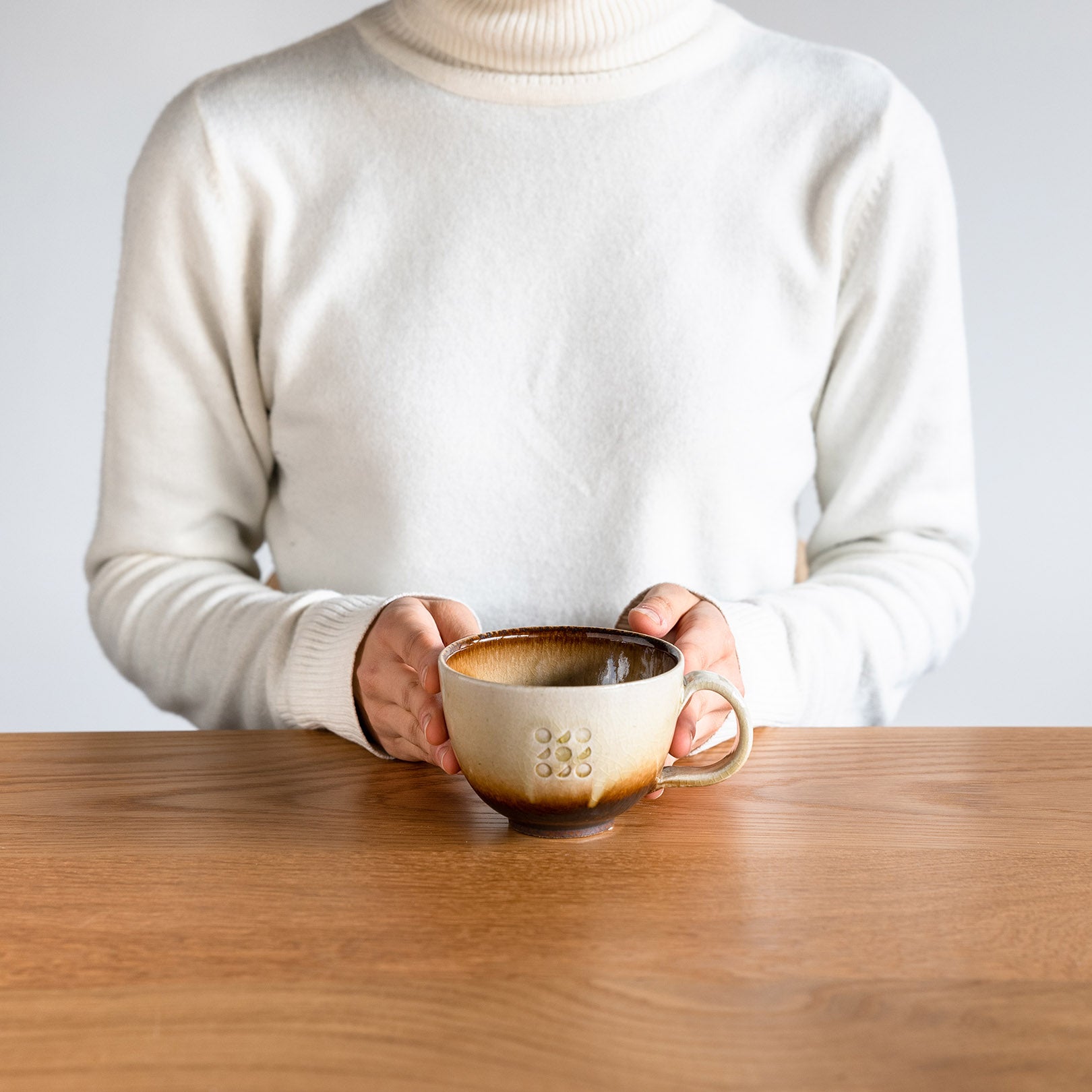 Handcrafted Shigaraki Mug inCeladon, , – Hitotsuki, made in Japan