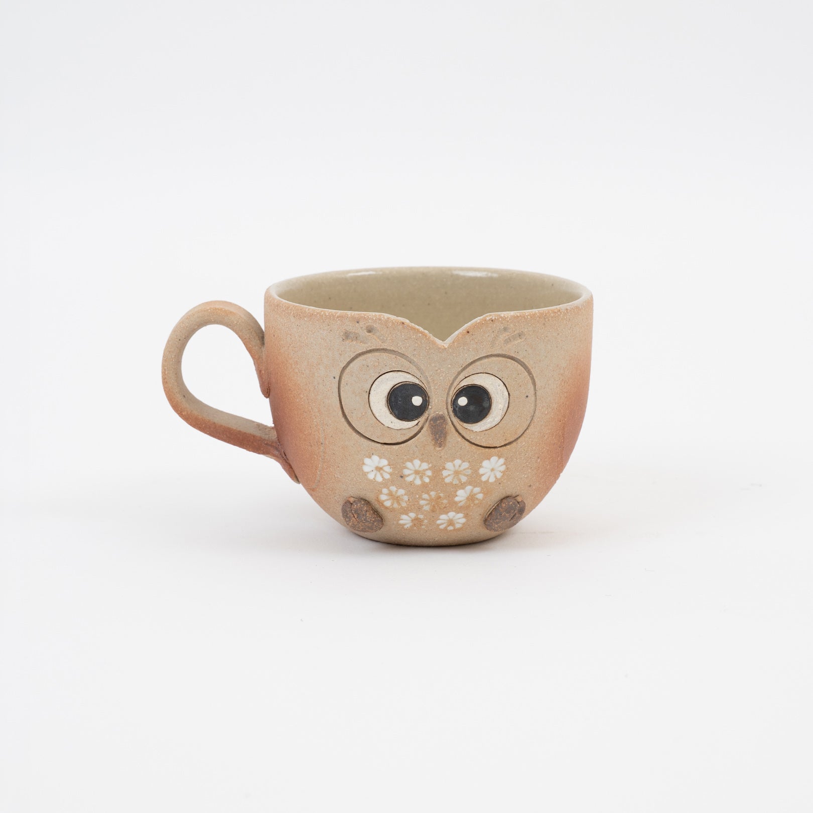 Handcrafted Shigaraki Owl Mug inPerfectly Round Owl, , – hoccori, made in Japan