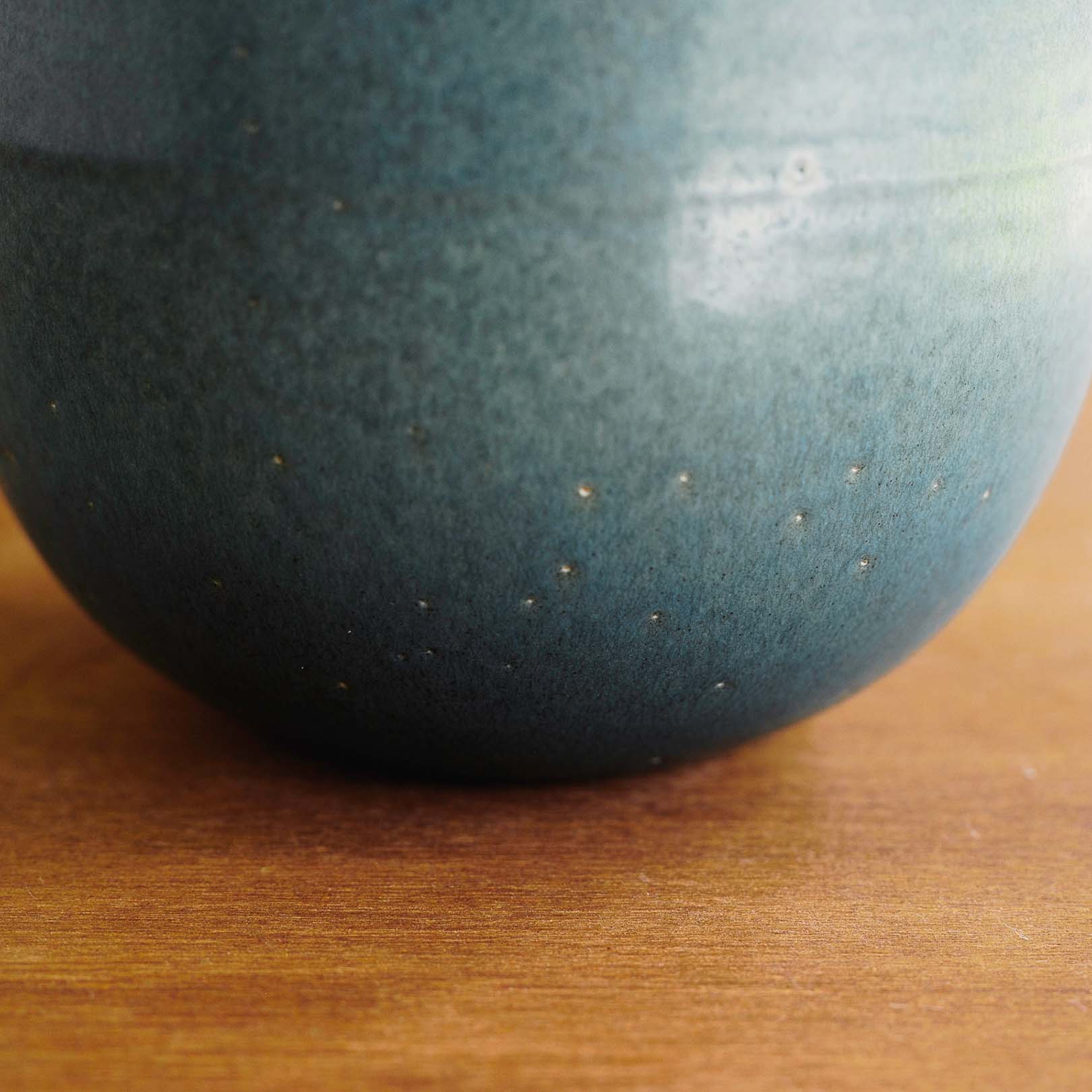 Handcrafted Shigaraki Pickling Jar inBlue Green, , – Clay Cooking Utensils, made in Japan