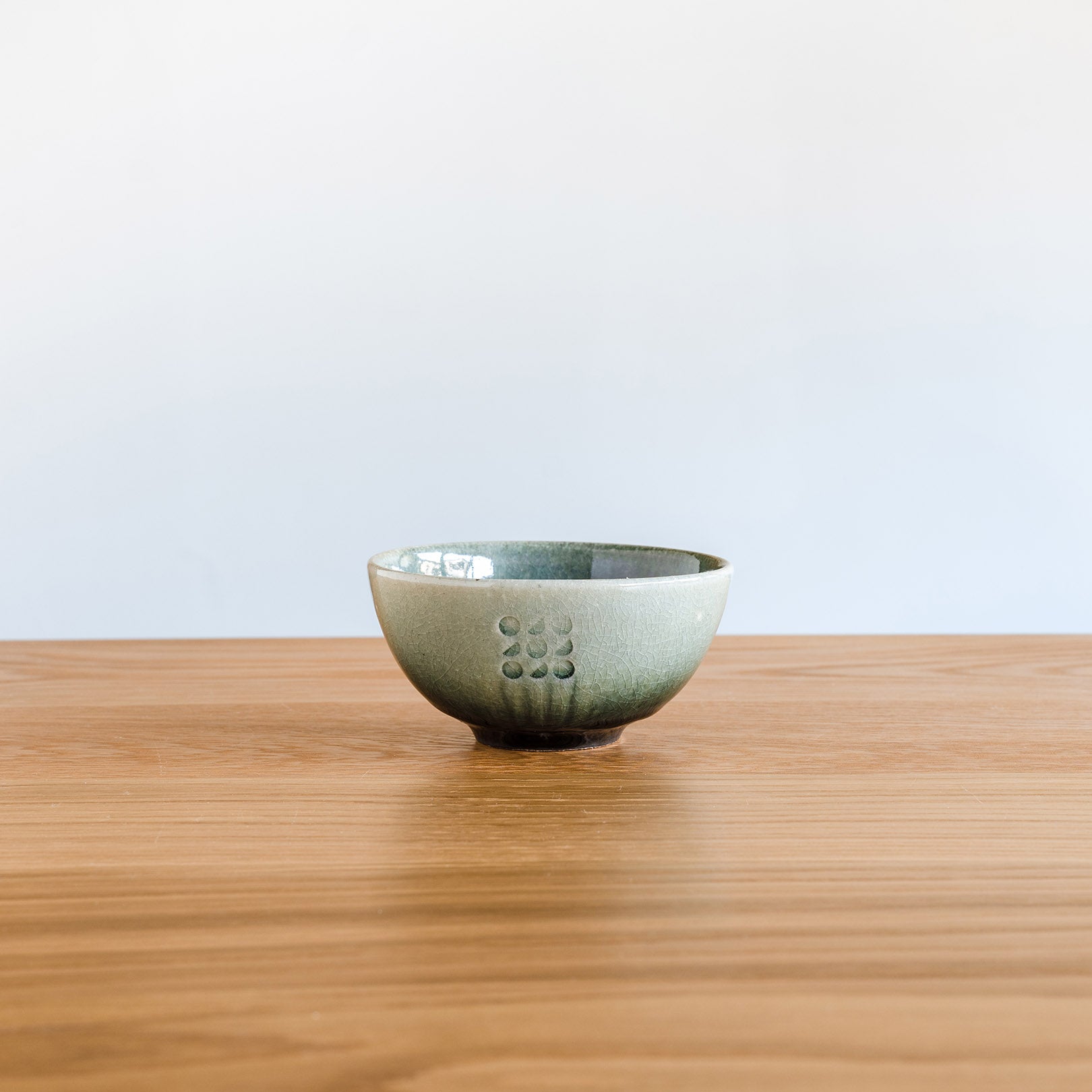 Handcrafted Shigaraki Rice Bowl inCeladon, , – Hitotsuki, made in Japan