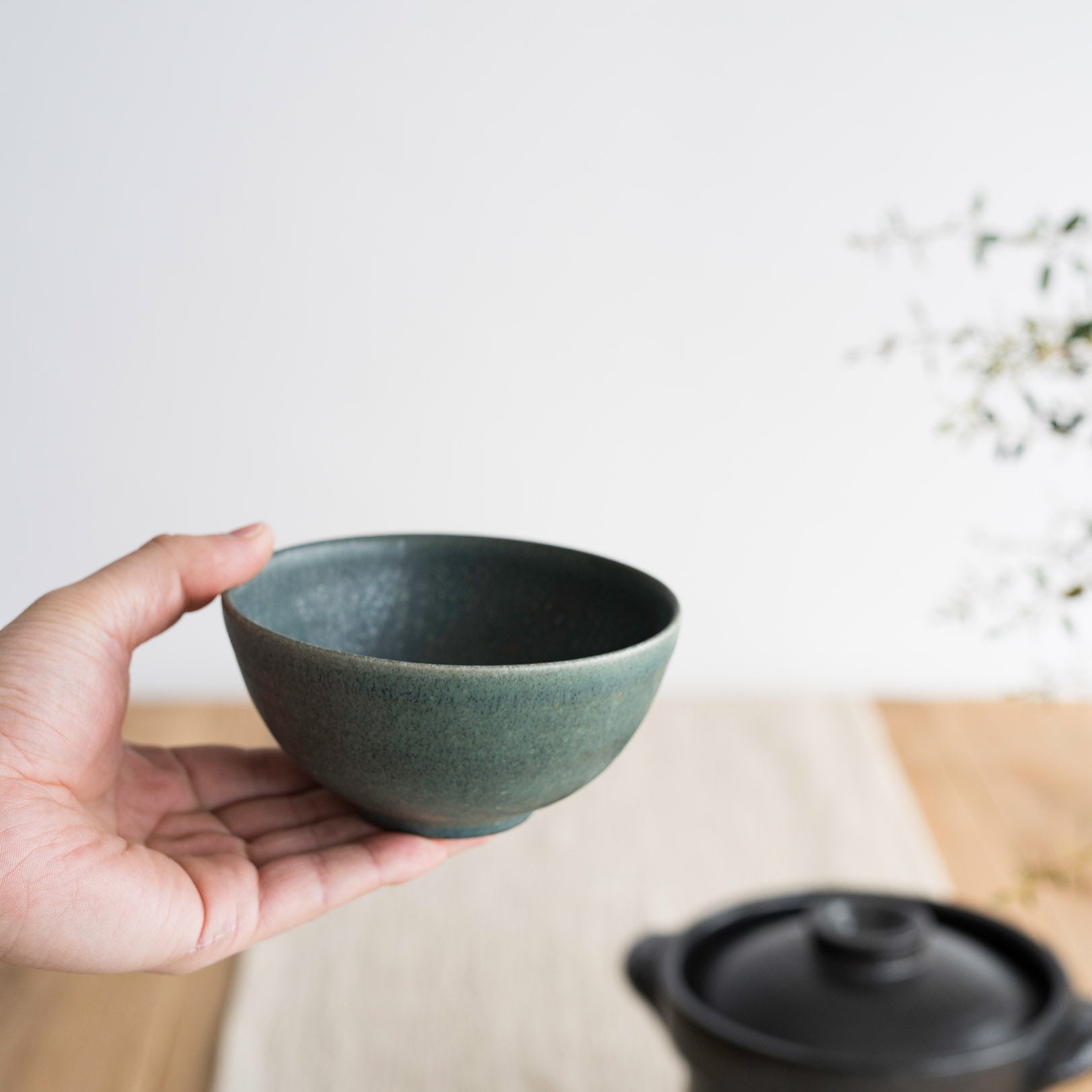 Handcrafted Shigaraki Rice Bowl inReddish Black, , – TEIBAN WARE, made in Japan