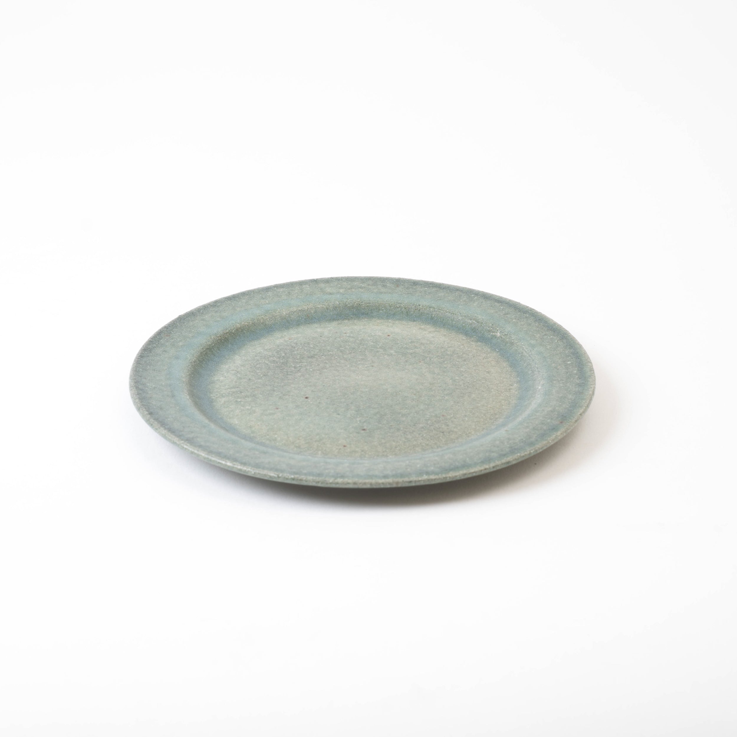 Handcrafted Shigaraki Rim Plate M inCeladon, , – TEIBAN WARE, made in Japan