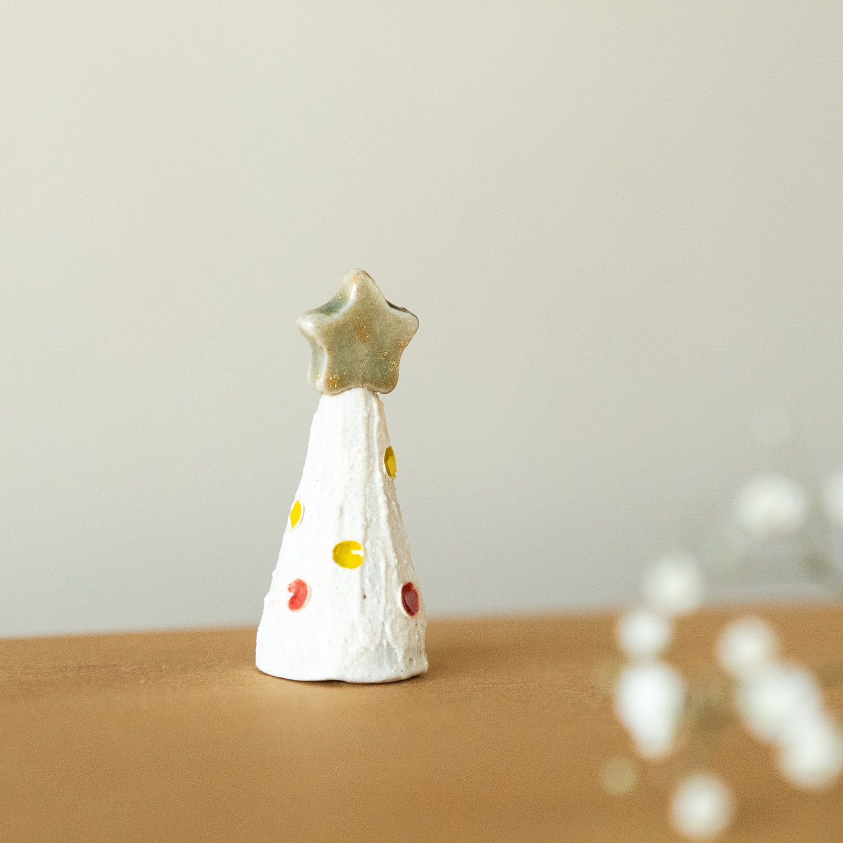 Small Festive Doll-handmade Shigaraki Homeware / Decoration-Christmas-Meizan Kiln