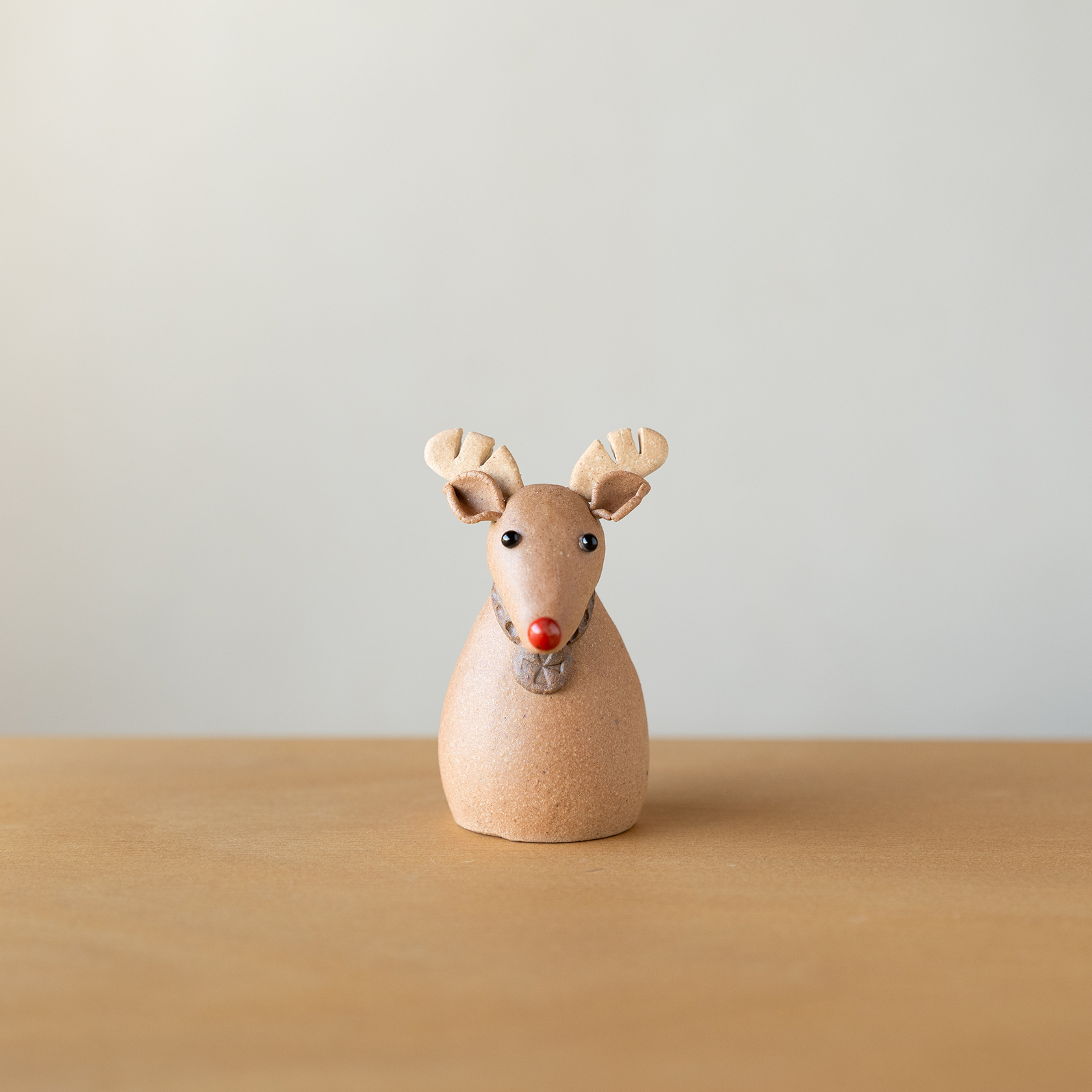 Festive Doll-handmade Shigaraki Homeware / Decoration-Christmas-Meizan Kiln