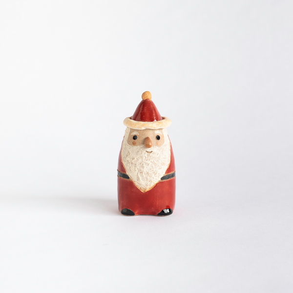 Tall Santa-handmade Shigaraki Homeware / Decoration-Christmas-Meizan Kiln
