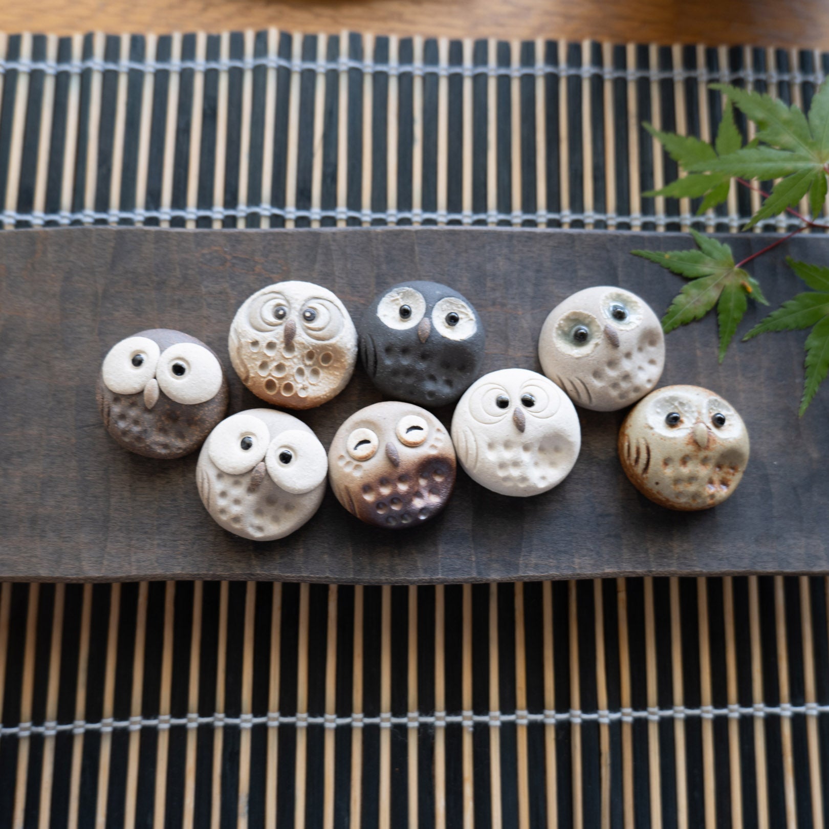 Handcrafted Shigaraki Small Owl Chopstick Rests inPerfectly Round Owl, , – hoccori, made in Japan
