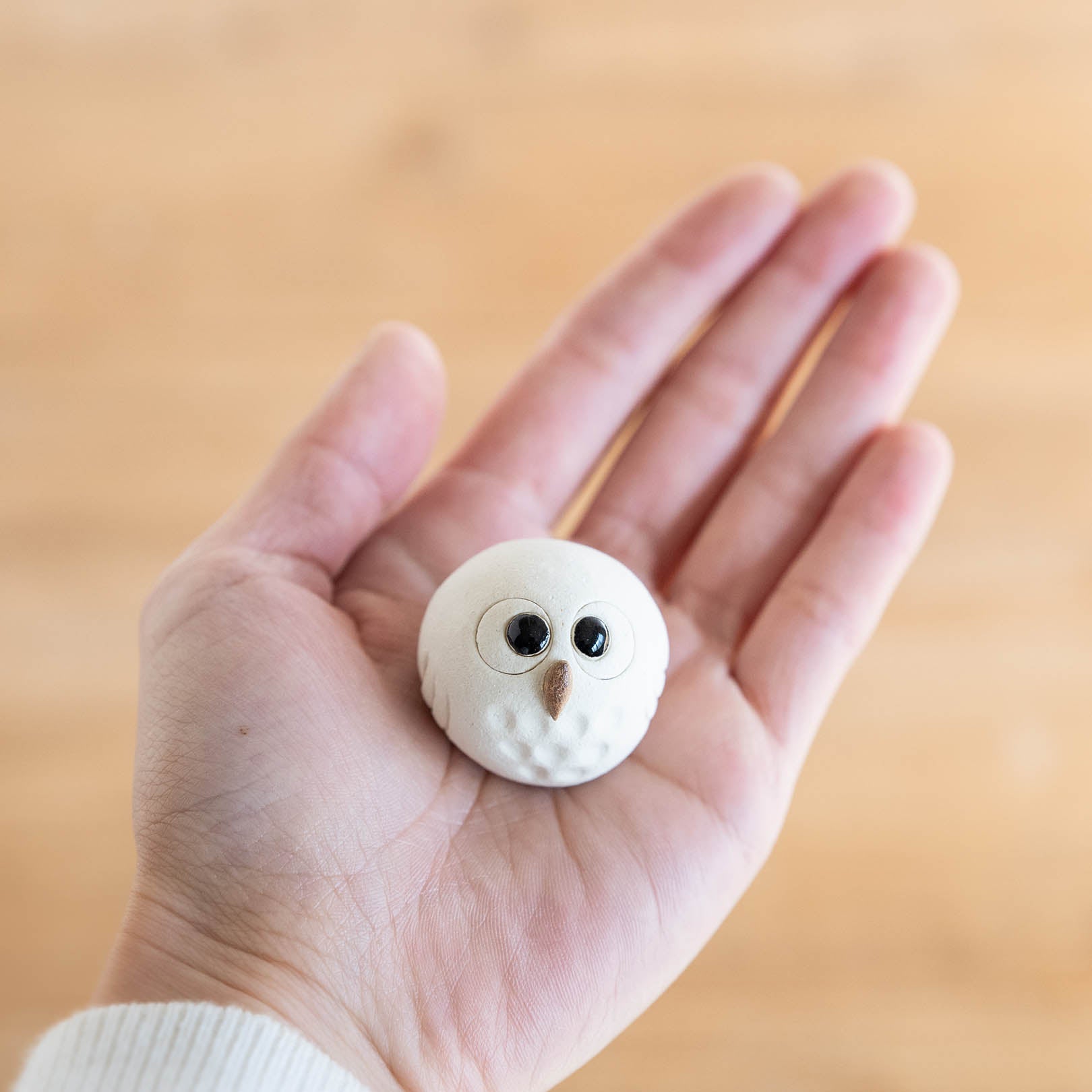 Handcrafted Shigaraki Small Owls M inPerfectly Round Owl, , – hoccori, made in Japan