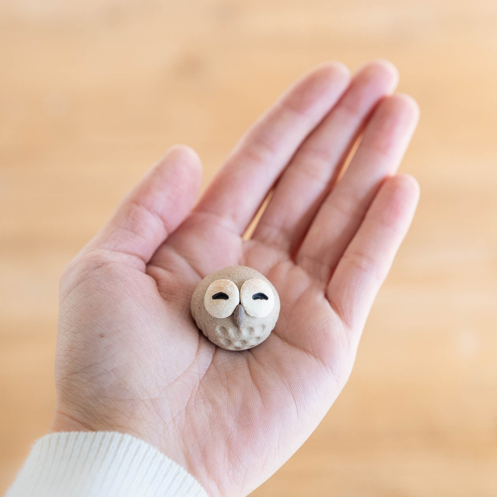 Handcrafted Shigaraki Small Owls S inPerfectly Round Owl, , – hoccori, made in Japan