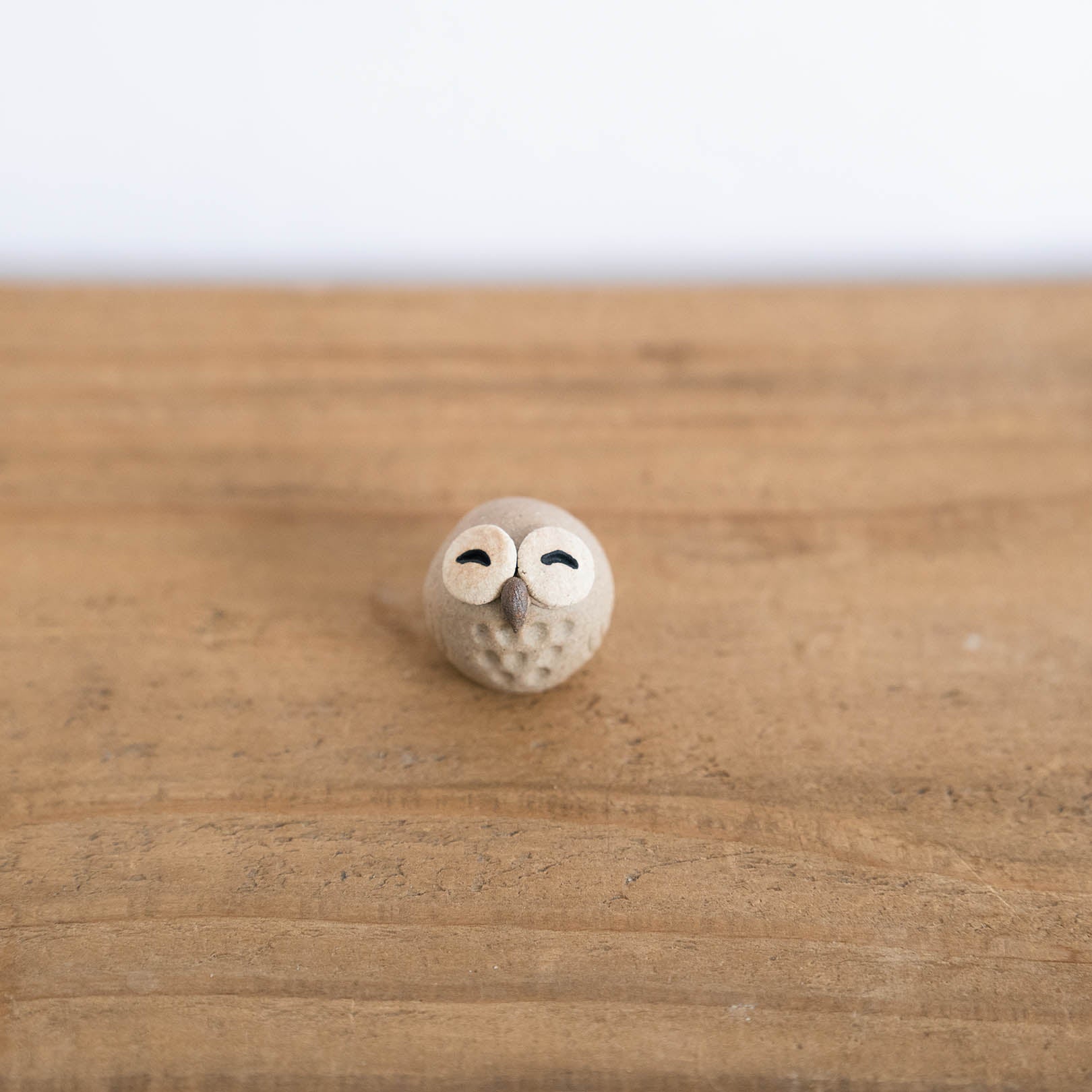 Handcrafted Shigaraki Small Owls S inPerfectly Round Owl, , – hoccori, made in Japan