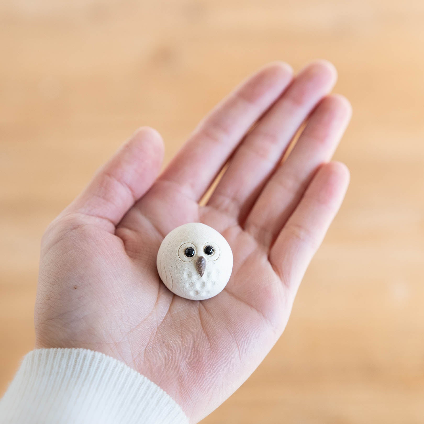 Handcrafted Shigaraki Small Owls S inPerfectly Round Owl, , – hoccori, made in Japan