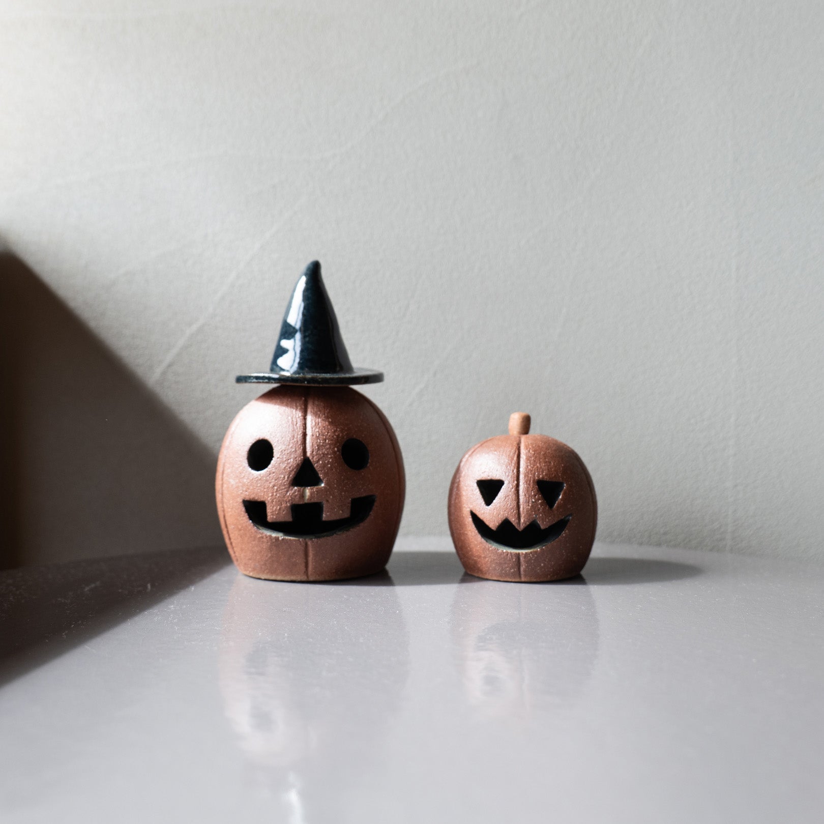 Handcrafted Shigaraki Small Pumpkin inGreen, , – Halloween, made in Japan