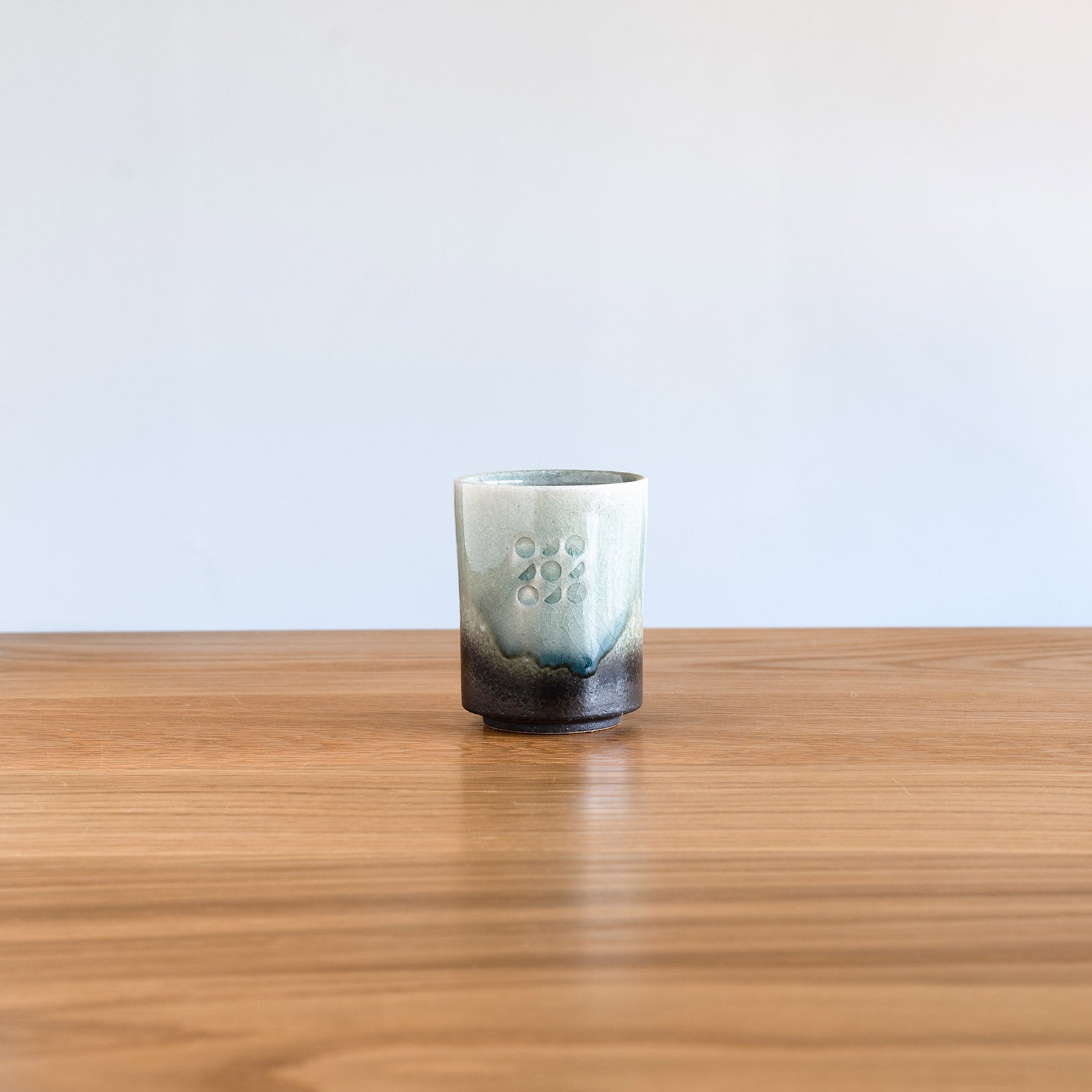 Handcrafted Shigaraki Tea Cup inCeladon, , – Hitotsuki, made in Japan