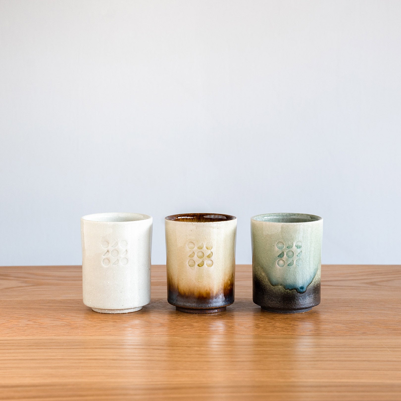 Handcrafted Shigaraki Tea Cup inCeladon, , – Hitotsuki, made in Japan
