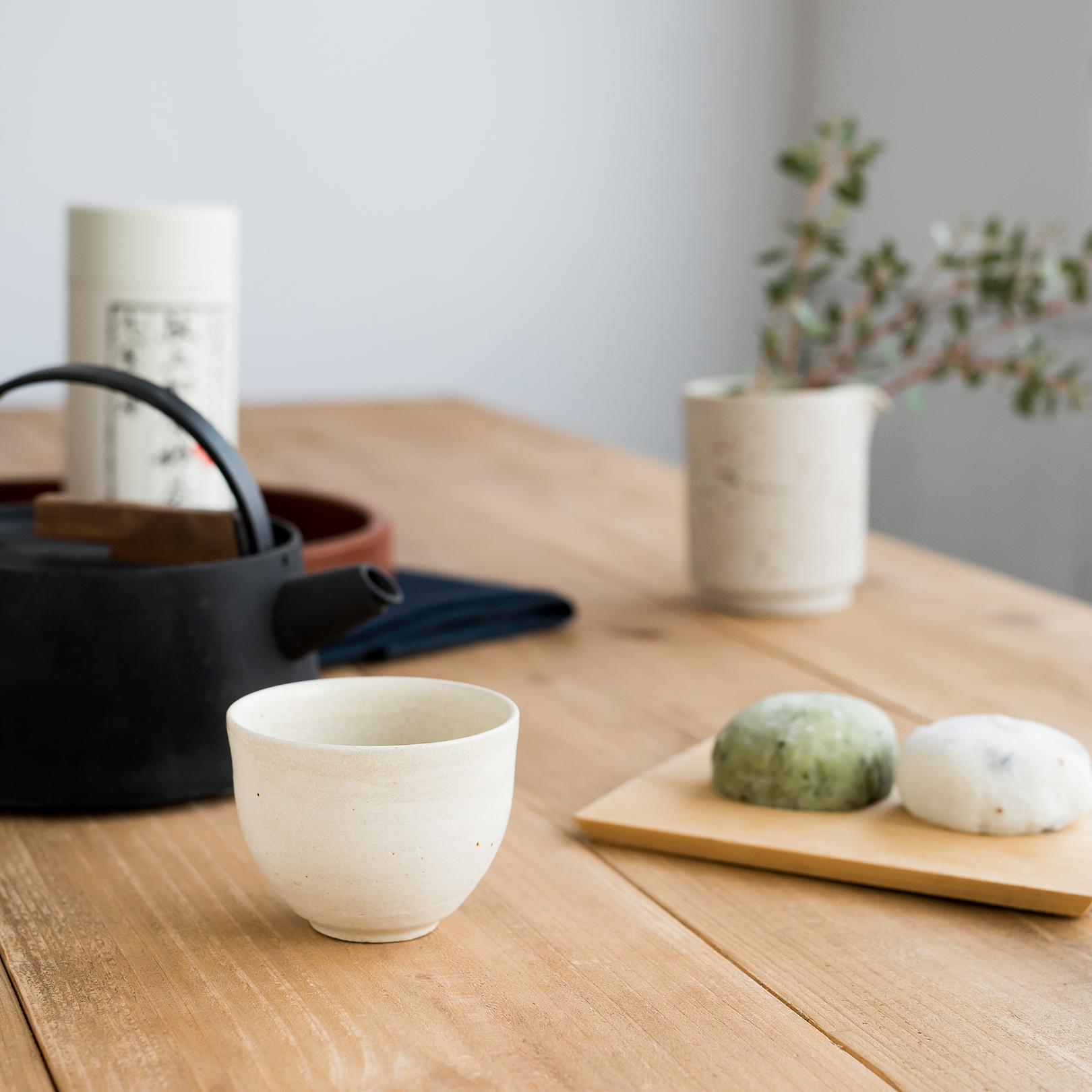 Handcrafted Shigaraki Tea Cup inCeladon, , – TEIBAN WARE, made in Japan