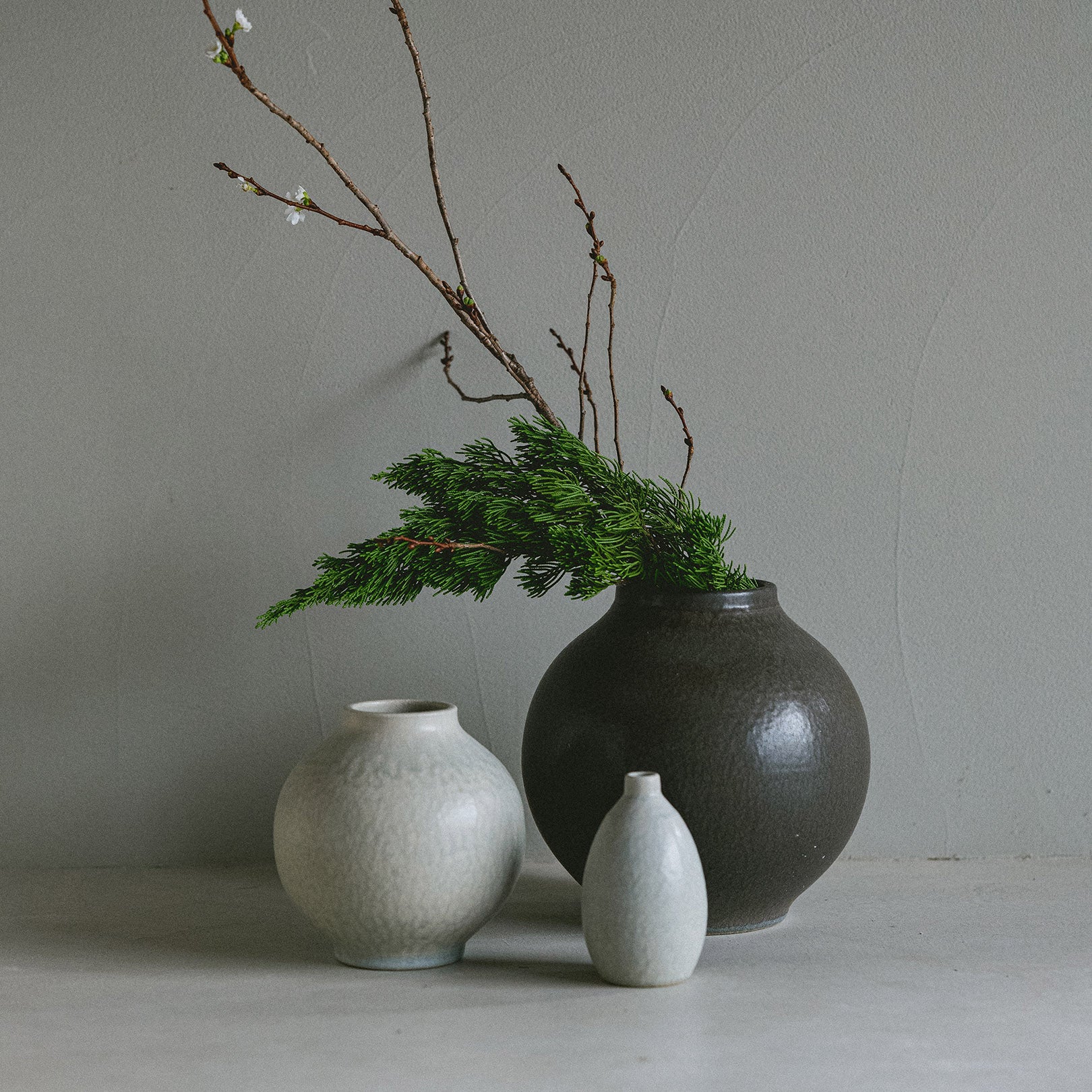 Handcrafted Shigaraki TONE VASE SS inBlue White, , – HIJICA, made in Japan