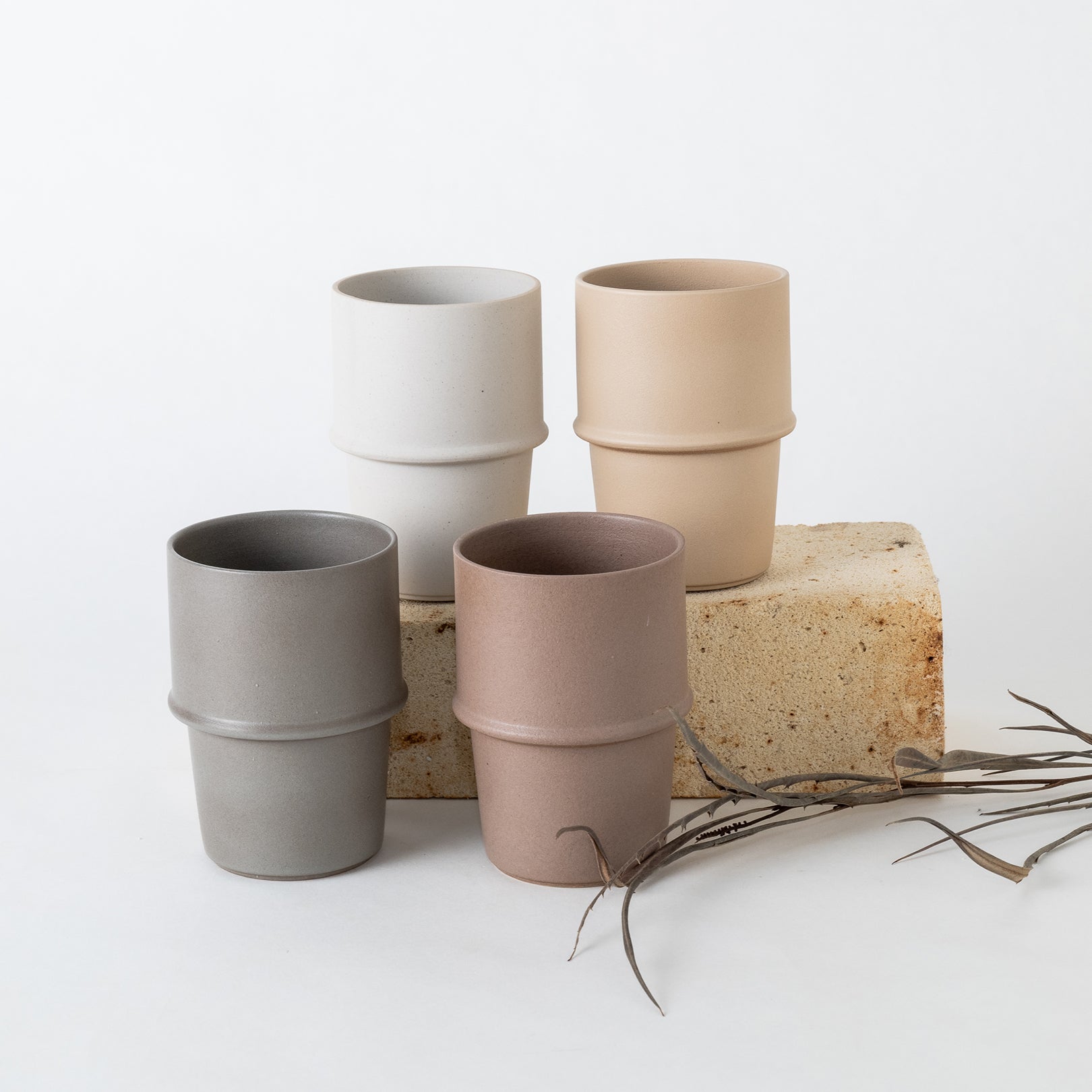 Handcrafted Shigaraki Tumbler 250ml inBeige, , – HIJICA, made in Japan