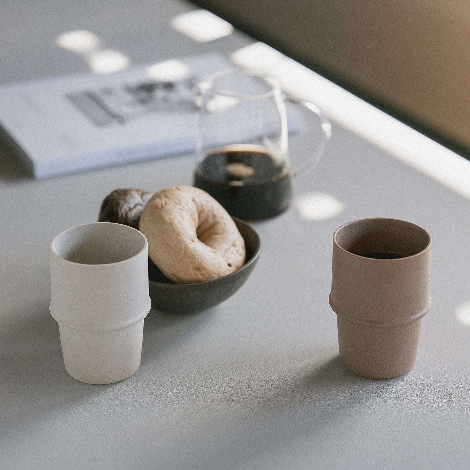 Handcrafted Shigaraki Tumbler 250ml inBeige, , – HIJICA, made in Japan